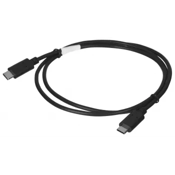 USB 2.0 USB-C na USB-C kábel LANBERG CA-CMCM-10CU-0010-BK 1 m, čierny, 480 Mbit/s, pozlátené kontakty