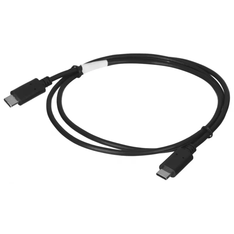 USB 2.0 USB-C na USB-C kábel LANBERG CA-CMCM-10CU-0010-BK 1 m, čierny, 480 Mbit/s, pozlátené kontakty