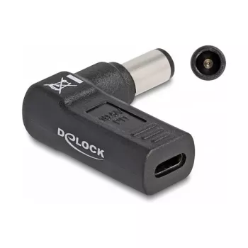 DeLOCK adaptér USB Type-C konektor samica na Dell 7,4 x 5,0 mm konektor samec 90° zahnutý