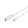 Prepojovací kábel DisplayPort Digitus AK-340102-010-W