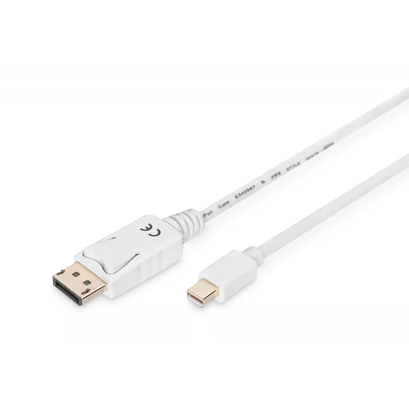Prepojovací kábel DisplayPort Digitus AK-340102-010-W