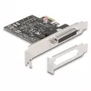 DeLOCK 66324 Interný RS-232 VGA adaptér PCIe konektor samica čierny
