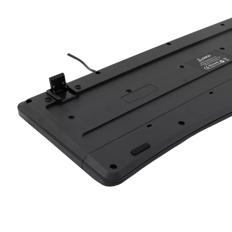 Drôtová USB klávesnica SBOX K-103 US čierna — US rozloženie, USB pripojenie
