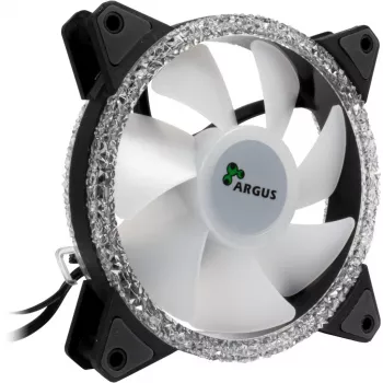INTER-TECH RS-071 120mm ARGB ventilátor skrine - čierny