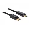 Delock kábel DisplayPort 1.1 konektor samec > High Speed HDMI-A konektor samec pasívny 2 m čierny (82587)