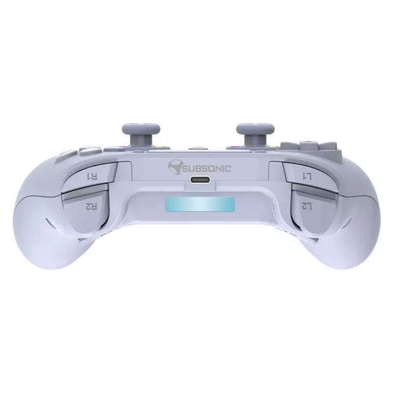 Bezdrôtový LED ovládač SUBSONIC SA5639-2 — pre PS4 a PC, biely, bezdrôtové pripojenie