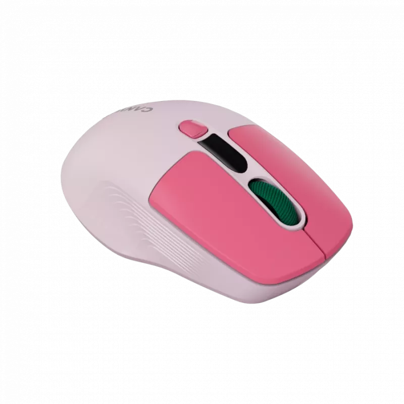Canyon MW-26 - 2in1 bezdrôtová optická myš Bluetooth / 2,4 GHz - tichá - ružová