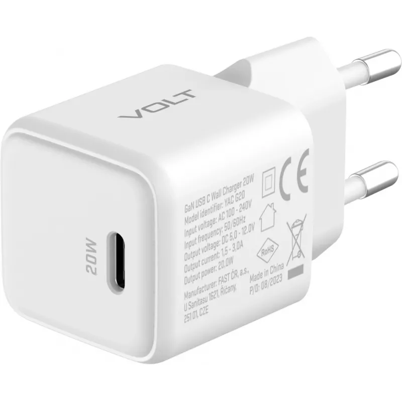 USB-C napájací zdroj YENKEE YAC G20 20W 3A Power Delivery