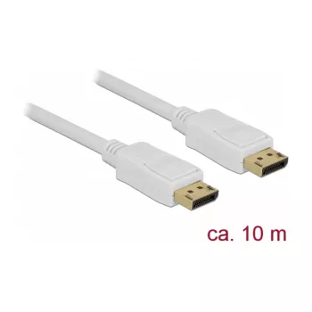 DisplayPort kábel DeLOCK 84863 10 m biely