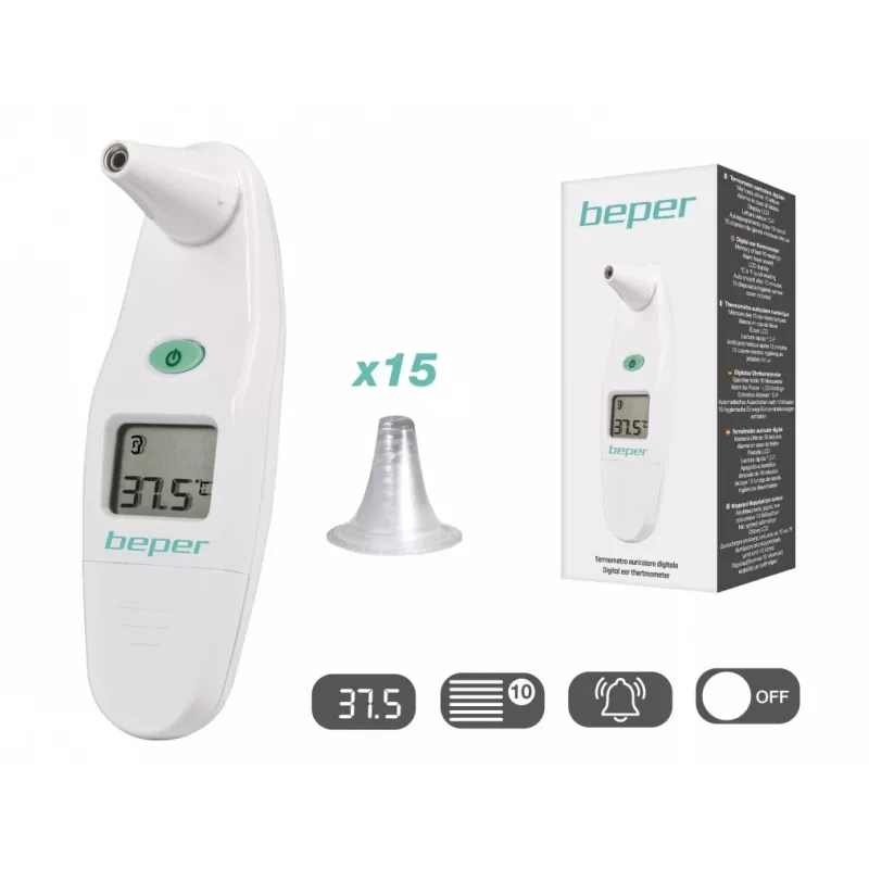 Digitálny teplomer Beper 40.102 — meranie telesnej teploty 32–43 °C