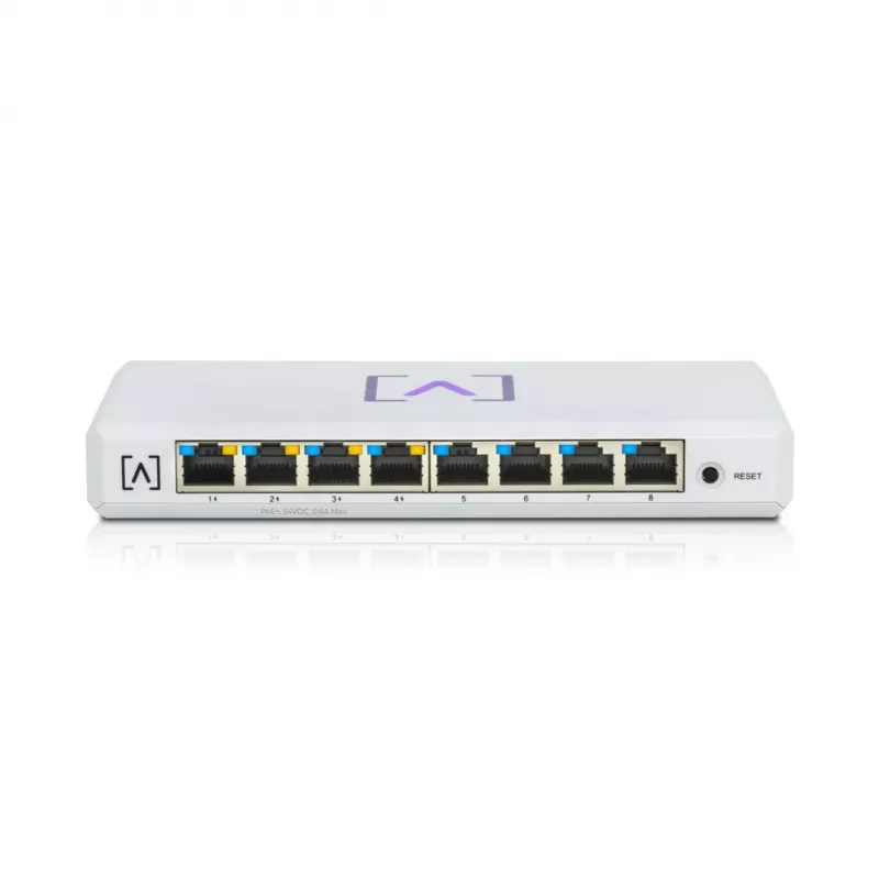 Alta Labs S8-POE Sieťový switch Upravovaný Gigabit Ethernet (10/100/1000) Power over Ethernet (PoE) Biely