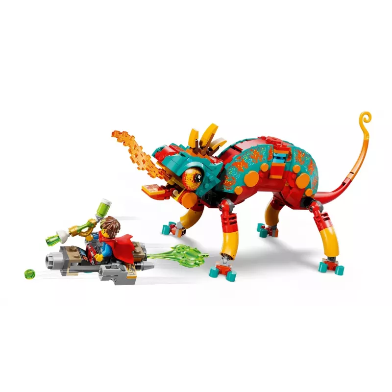 Stavebnica LEGO 71492 Dreamzz Mateovo ohnivé chameleón herná sada, stavebnicový model pre fantazijné stavanie