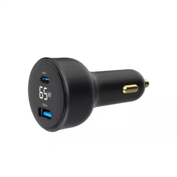 MOBILNÁ NABÍJAČKA AUTO USB 2PORT/TA-UC-AC2PD30LCD-CAR01 GEMBIRD