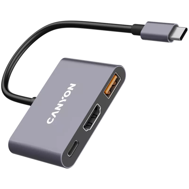 Canyon DS-4 USB Type-C hub 10000 Mbit/s HDMI USB 3.2 Gen 2