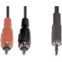 Audiokábel e+p B 113 1,5 m 2x Cinch 3,5 mm čierny