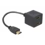 HDMI adaptér DeLOCK 65056 0,2 m konektor samec na 2x konektor samica