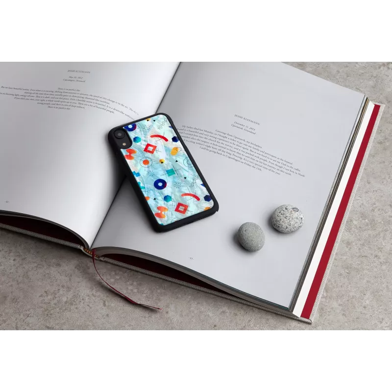 Ochranné puzdro iKins pre iPhone XR – čierny dizajn Poppin Rock