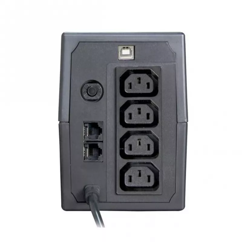 UPS ORVALDI I650 0,6 kVA (360 W) s LCD displejom a USB, 4x výstup IEC