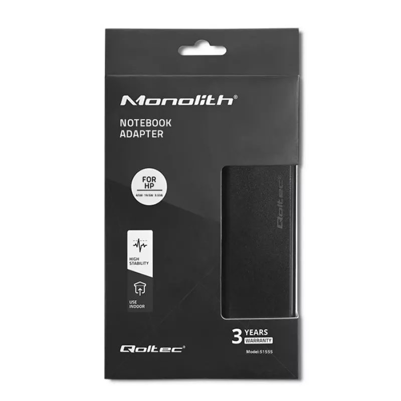 Napájací zdroj Qoltec 51555 pre interiér 65W čierny