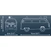 Stavebnica Cobi Volkswagen T2b hasičský 1:35, červená