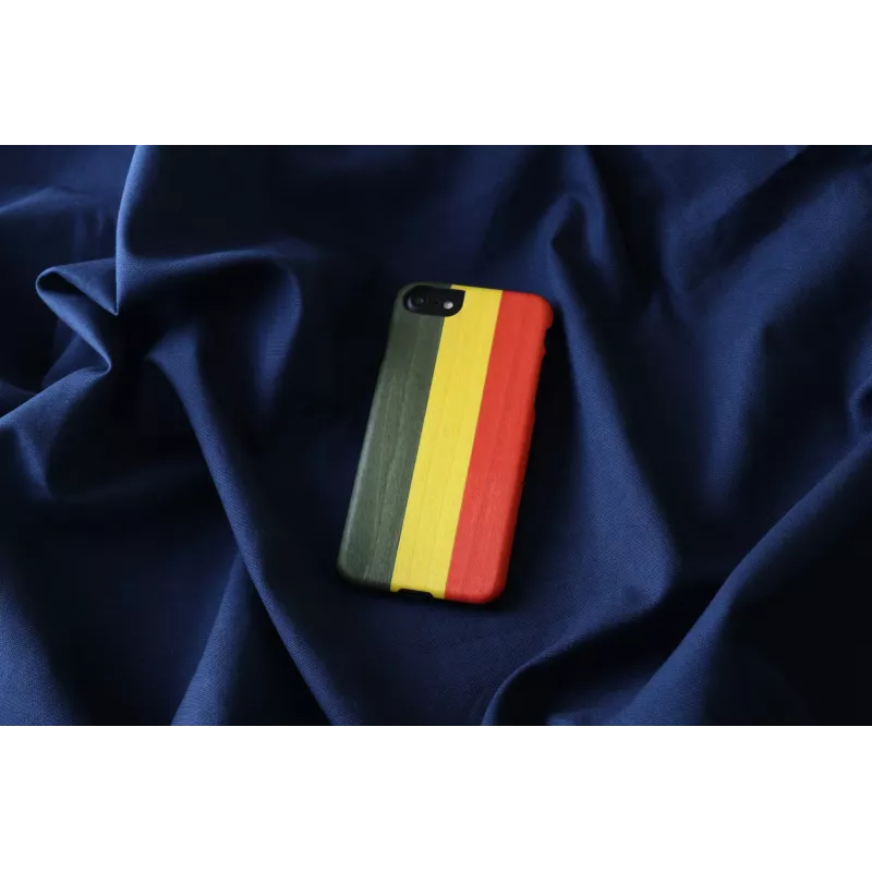 Puzdro na telefón Man and Wood pre iPhone 7/8 — reggae čierna