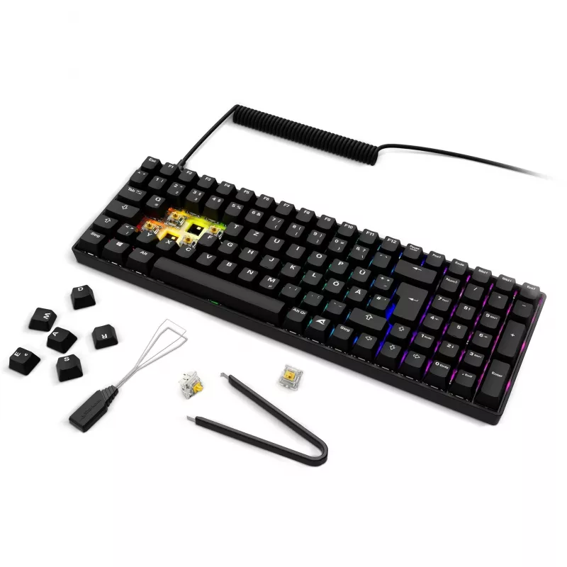 Sharkoon SGK50 S2 klávesnica herná RF Wireless QWERTZ nemecká