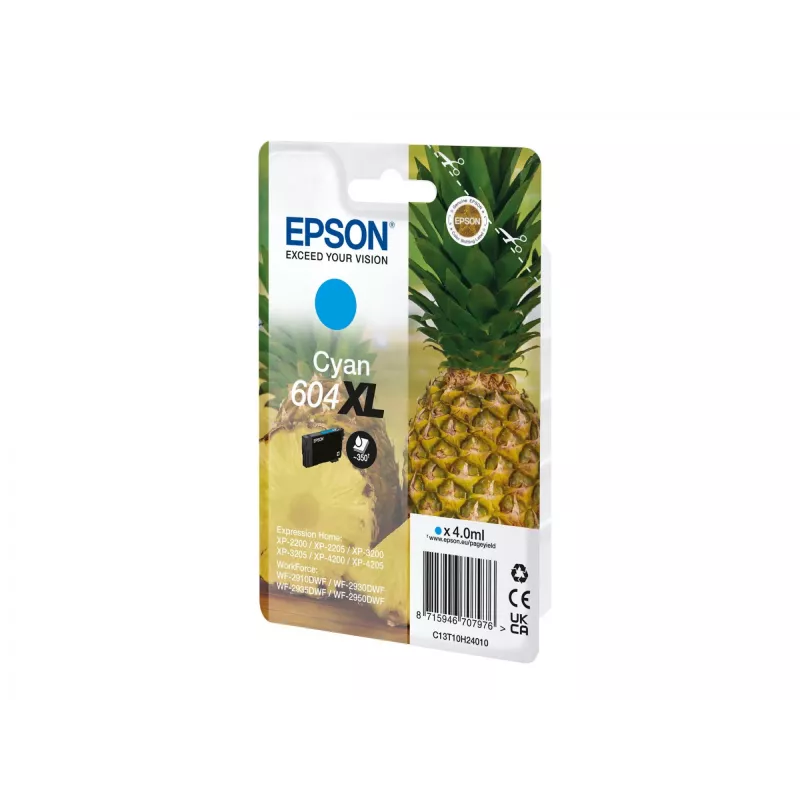 Epson 604XL atramentová kazeta 1 ks originálna vysoká (XL) výdrž azúrová