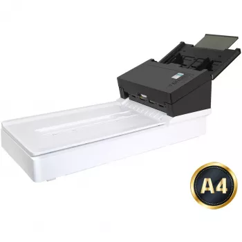 Avision ADF skener AD360GF — A4 ADF, 600 x 1200 DPI, 100-listový podávač, CIS, duplex, LCD, biela