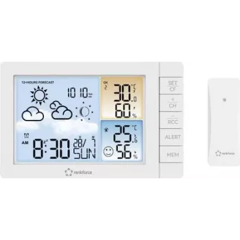 Renkforce digitálna meteorologická stanica biela (RF-4883634)