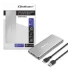 Hliníkové puzdro QOLTEC 51833 pre M.2 SSD, SATA na USB 3.0, podporuje až do 2 TB