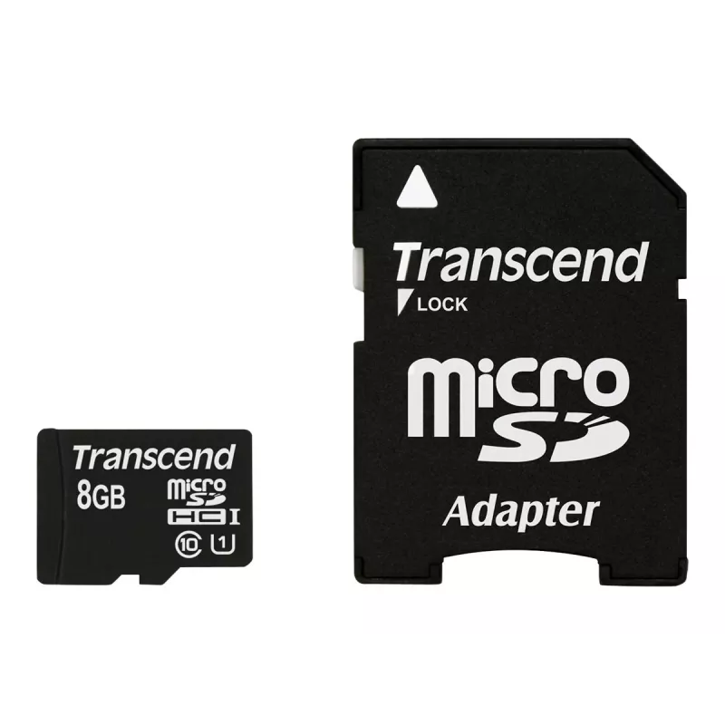 Transcend Premium - Flash pamäťová karta (microSDHC/SD adaptér v balení)
