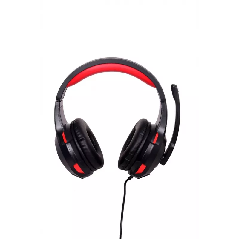 Káblový herný headset GEMBIRD GHS-U-5.1-01 — Over-Ear, podpora 5.1, 20–20 000 Hz, 2 m kábel, červená/čierna