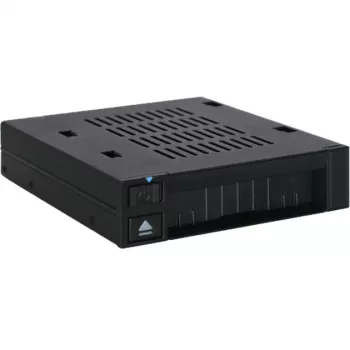 ICY DOCK - MB521SP-B - 2.5 Single Bay SAS/SATA HDD/SSD dok do 1x 3,5 predného inštalačného slotu Hot-Swap rámik s vypínačom a tlačidlom vysunutia