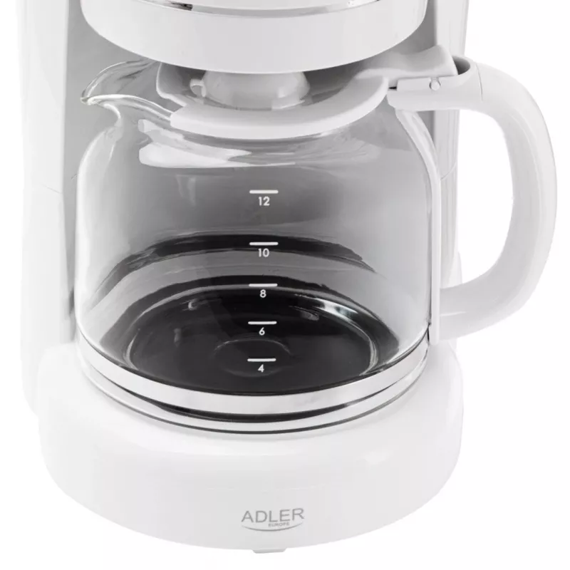 Adler AD 4383w filtrovací kávovar na mletú kávu 1,5 L biely