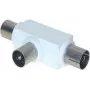 T konektor ShiverPeaks 83200 s 2 zásuvkami a 1 záslepkou