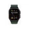 APPLE Watch Ultra 2 GPS + Cellular 49mm Black Titanium Case with Dark Green Alpine Loop – Large