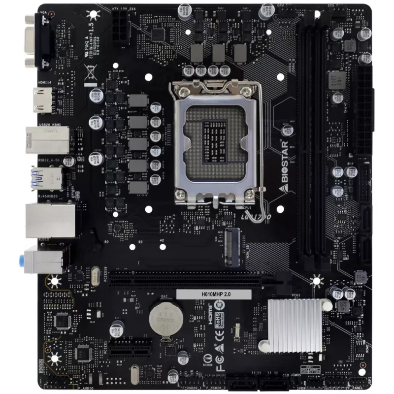 Biostar H610MHP 2.0 základná doska Intel H610 LGA 1700 Micro ATX