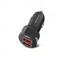 Auto nabíjačka ESPERANZA EZ110 čierna – 12–24 V vstup, 2× USB-A 2,1 A, Quick Charge 3.0, 36 W