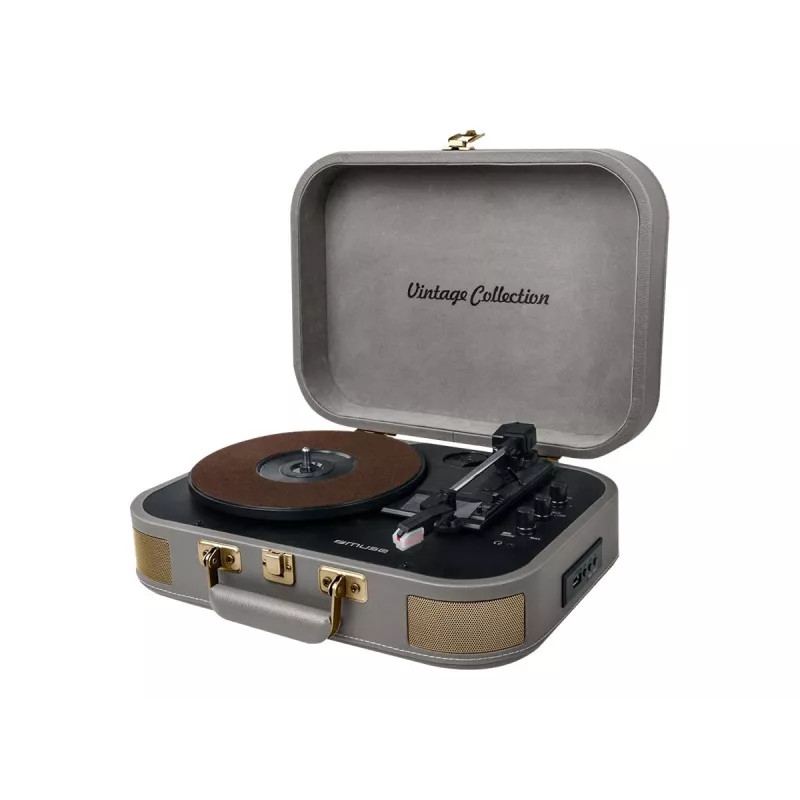 Muse | gramofónový stereo systém | MT-201 BTG | sivá | USB port | AUX vstup