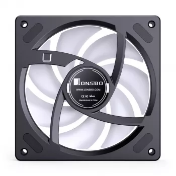 Skriňový ventilátor 120 mm PWM ARGB Jonsbo ZB-120 Reverse Blade, čierny