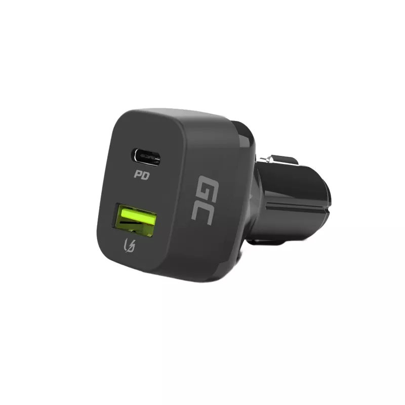 Auto nabíjačka Green Cell CAD33, 42 W, USB-C PD + USB-A QC3.0, 12/24 V vstup, 5–12 V výstup