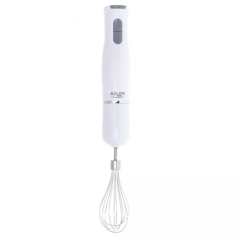 Adler AD 4620 súprava ručného mixéra, 800 W, 2 rýchlosti, sekáčik 450 ml, nádoba 750 ml, metla, biely