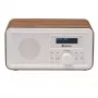 Rádio DENVER DAB-30DW DAB/UKW stolové rádio s tmavým dreveným povrchom