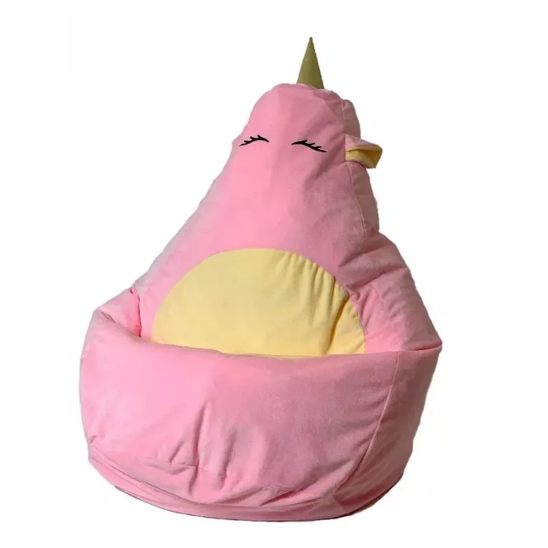 Jednorožec ružová XL 130 x 90 cm Sako bag pouf