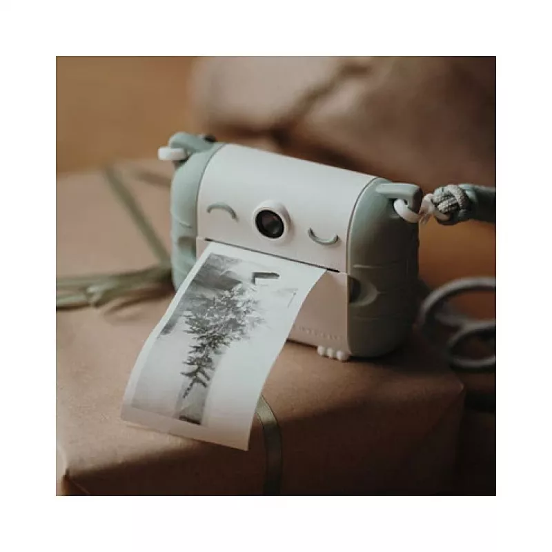 Detský digitálny fotoaparát KIDYWOLF Kidyprint zelený biely