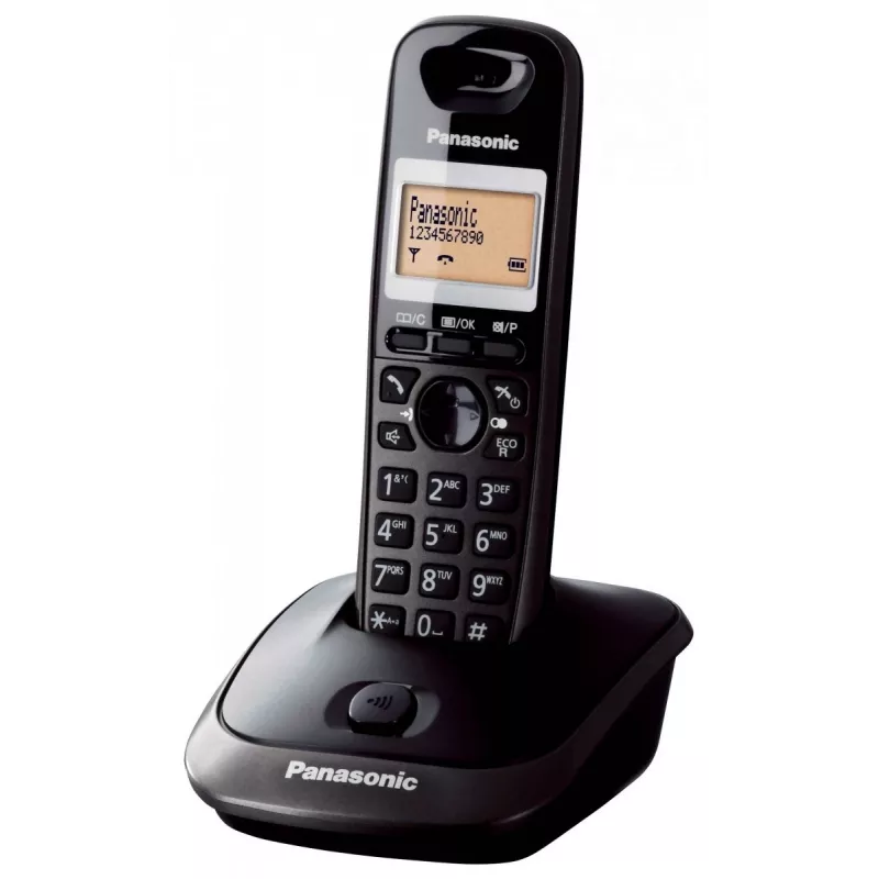 Panasonic KX-TG2511 DECT telefón čierny s zobrazením čísla volajúceho