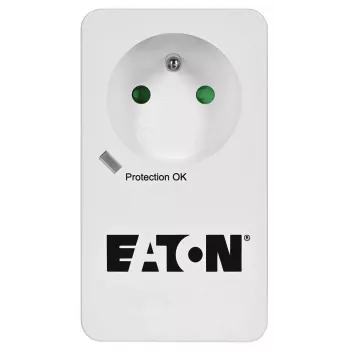 Prepäťová ochranná krabica Eaton Protection Box 1 FR — 1 zásuvka Type-E, 220–250 V, 16 A, 4000 W, čierna, kompaktná