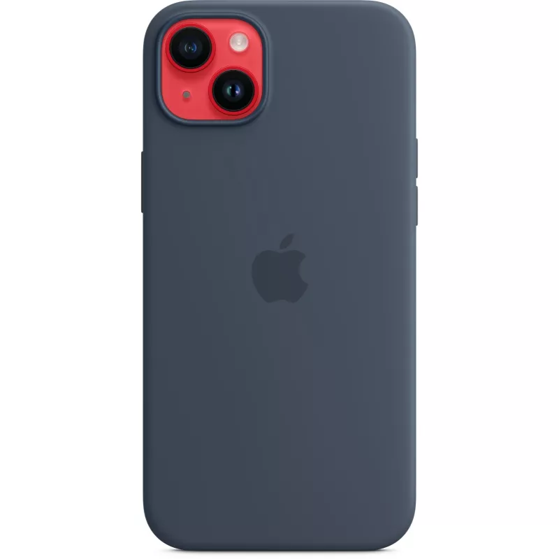 Silikónové puzdro Apple iPhone 14 Plus MagSafe Storm Blue