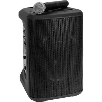 Prenosný bezdrôtový PA systém Omnitronic PORTY-8A — 8-palcový aktívny reproduktor, 200 W