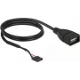 USB kábel DeLOCK 85671 0,6 m čierny